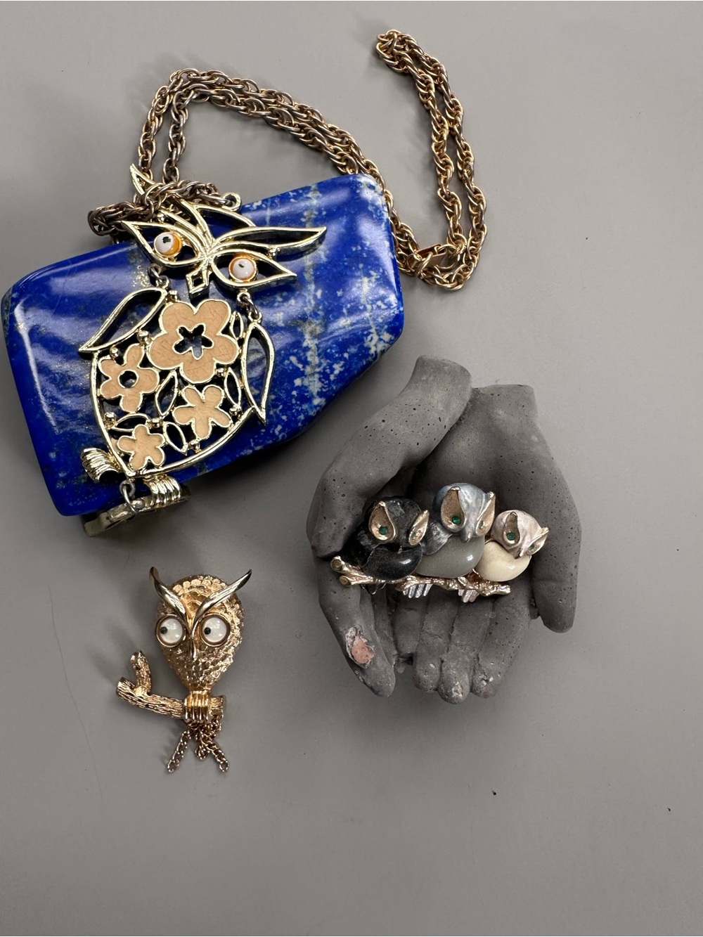 Vintage Jewelry Lot:Owl’s